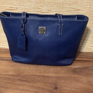 Dooney Charleston Shopper Saffiano Navy
